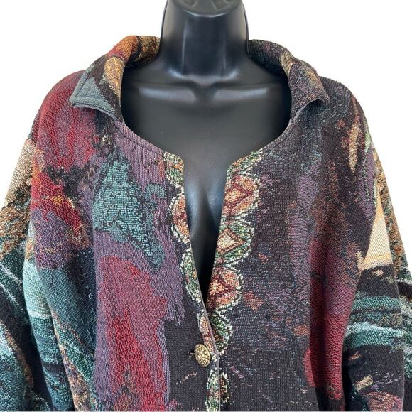 Vintage Tapestry Blanket Jacket - Picture 2 of 12